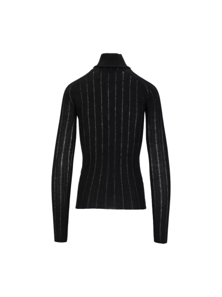 Sweter z golfem Durazzi Milano do golfa czarny