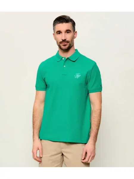 Tricou polo Tommy Hilfiger verde