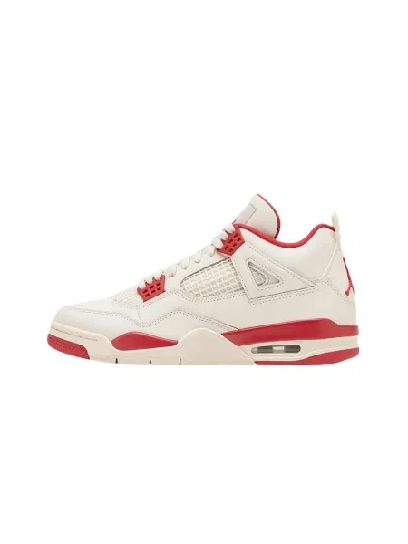 Lniane sneakersy Jordan Air Jordan 4 retro białe