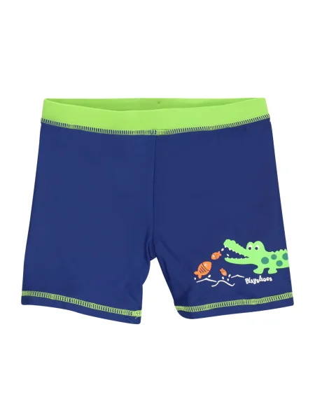 PLAYSHOES Șorturi de baie Krokodil regal / verde neon / portocaliu pastel albastru