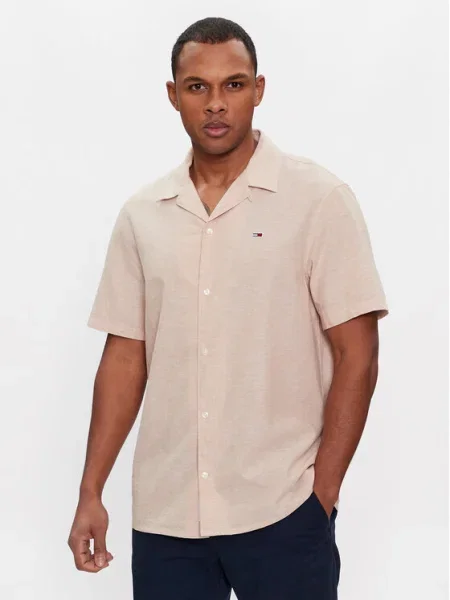 Tommy Jeans Cămașă Camp bej