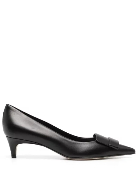 Pantofi cu toc Sergio Rossi din piele negru