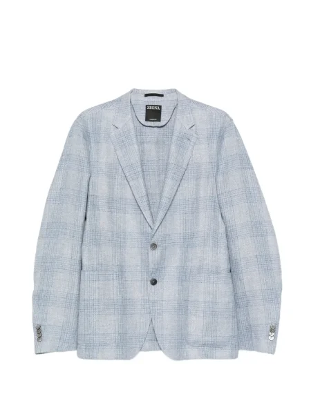 Sacou Zegna în carouri albastru