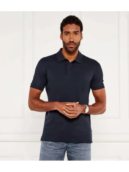 Boss Tricou polo Pallas Bleumarin negru