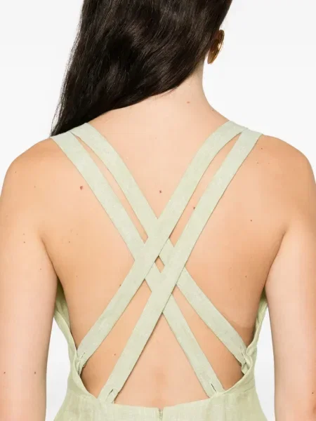 Rochie midi Occleus până la genunchi de costum verde