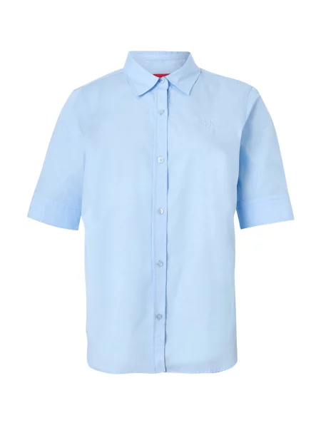 HUGO Bluza The Summer nebeško modra