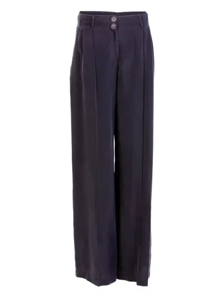 Spodnie Silvia Tcherassi plisowane niebieskie