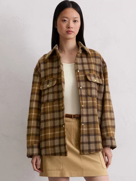 Куртка-сорочка Marc O’Polo мультиколор вовна/поліамід