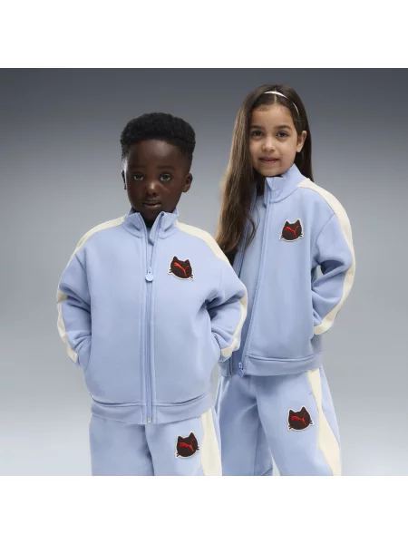 PUMA Dziecięca rozpinana kurtka T7 Imaginary Friend Relaxed Odzież niebieski