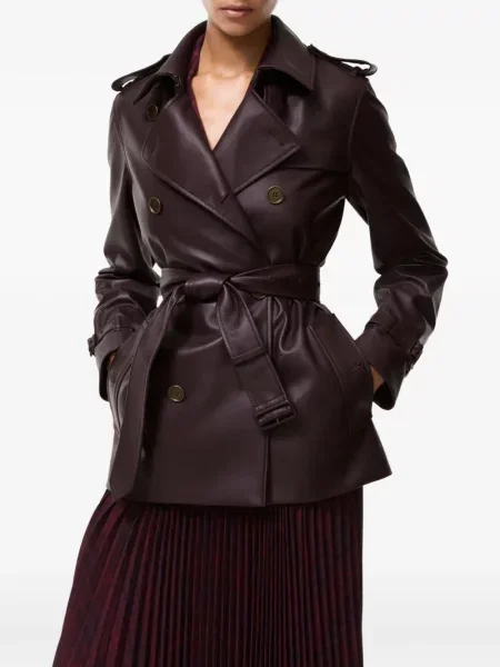 Geanta de piele Burberry violet
