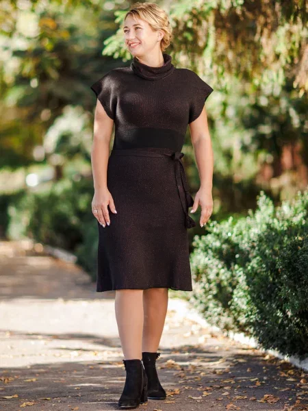 Сукня міді Nita коричневий