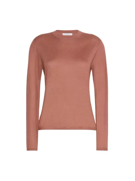 Sweter Max Mara z kaszmiru różowy