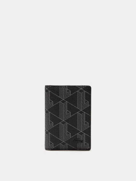 Lacoste Візитниця Полівінілхлорид ПВХ чорний