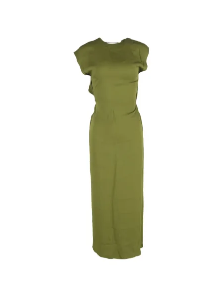 Rochie maxi Christopher Esber cu spatele deschis de costum verde