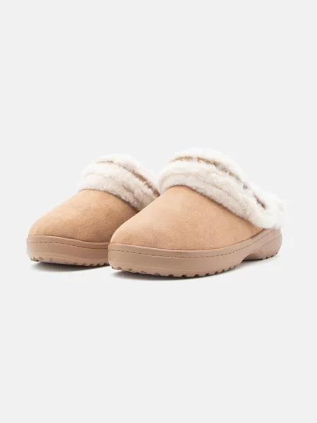 Crocs Šľapky Classic Unfurgettable Vegan Suede Clog béžová