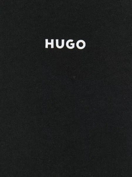 Футболка HUGO Dapolino однотонна чорний