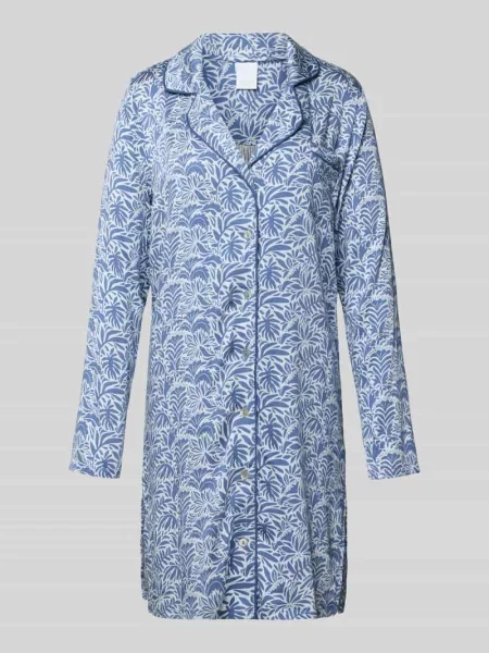 Koszula nocna o kroju relaxed fit z mieszanki model ‘Josephine’ Ccdk Copenhagen niebieska