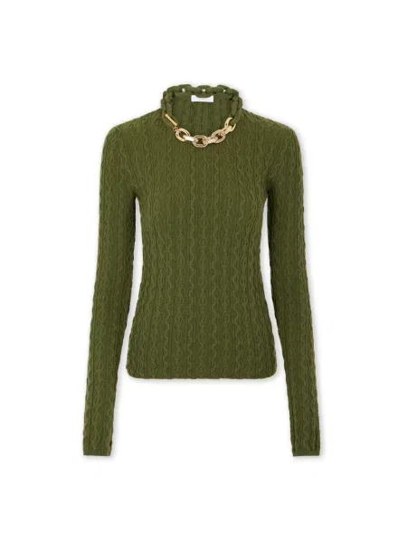 Sweter Rabanne zielony