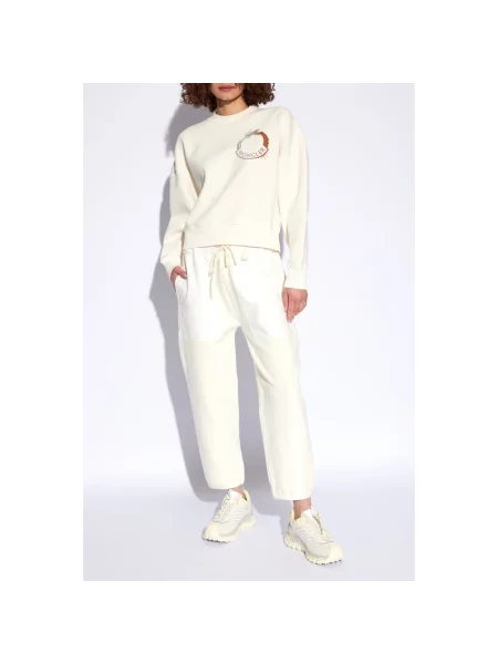 Spodnie dresowe Moncler beżowe