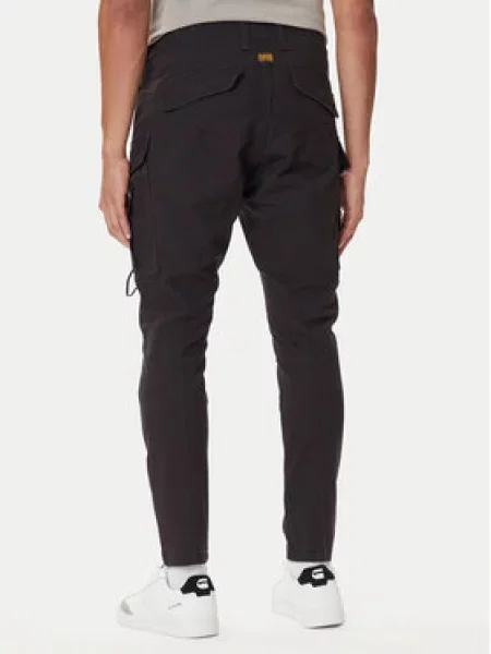 G-Star Raw Medžiaginės kelnės Zip Pocket 3D Skinny Fit juoda