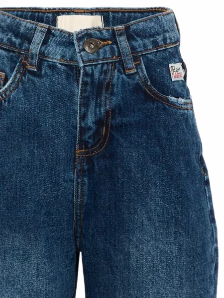 Jeansy straight leg dziecięce Roy Rogers niebieskie