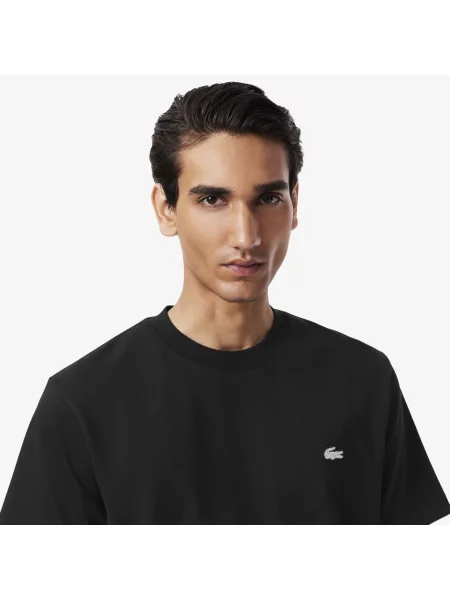 Lacoste Koszulka Z Krokodylem Diamanté czarny