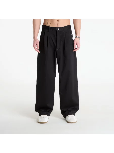 С широки крака chino панталони Human Made черно