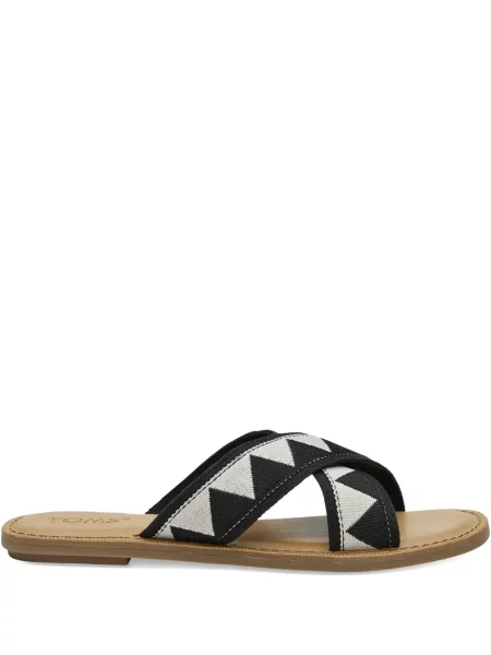 Sandale Toms cu imprimeu geometric negru