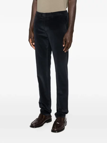 Pantaloni Canali de catifea cord albastru