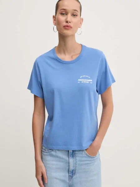 Tričko Abercrombie & Fitch modré
