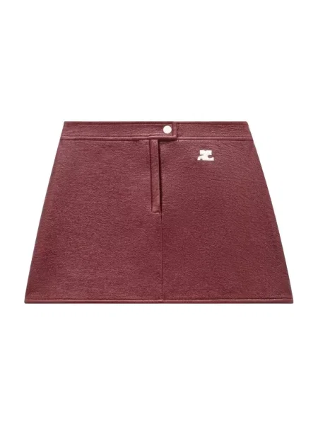 Spódnica mini Courreges czerwona