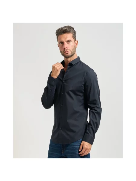 Koszula Armani Exchange niebieska
