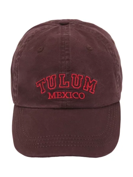 Pull&Bear Șapcă TULUM MEXICO castaniu roșu