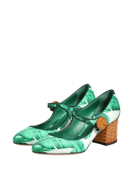 Pantofi cu toc Dolce & Gabbana cu imagine verde