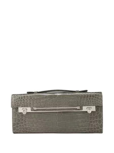 Geantă shopper Kwanpen din piele gri