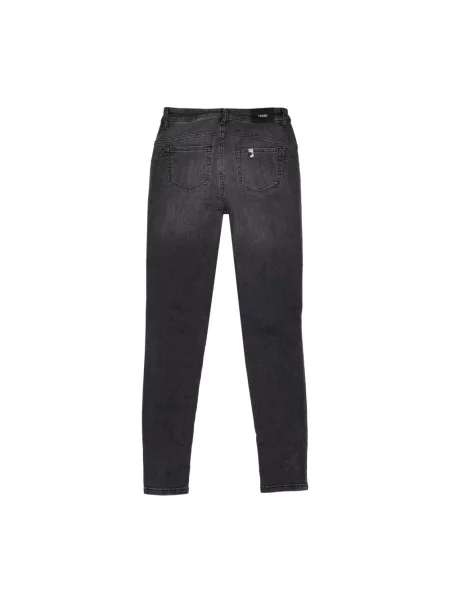 Jeansy o kroju slim fit z mieszanka bawełny model "DIVINE" Liu Jo czarne