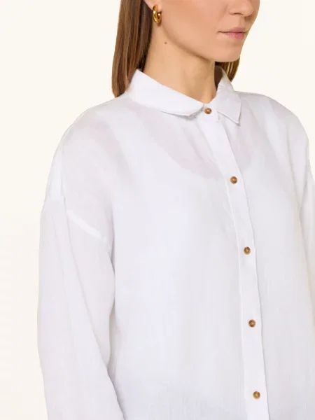 Barbour Lněná Košile Hampton bílá