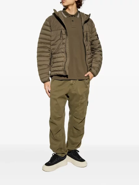 Pantaloni cargo Stone Island cu strasuri verde