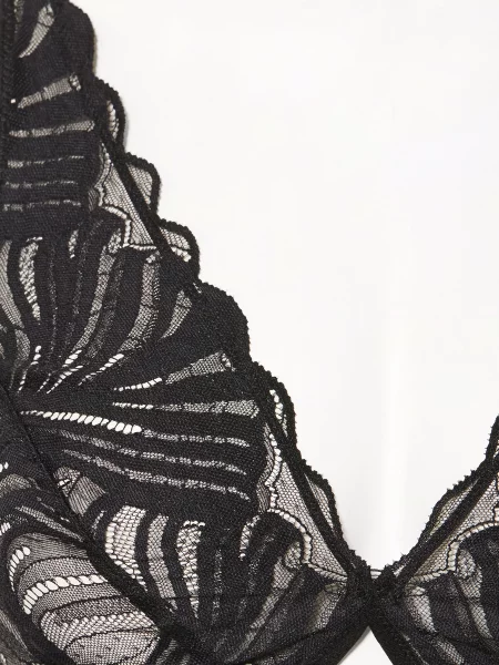 Falke Biustonosz Trójkątny Delicate Touch schwarz czarny