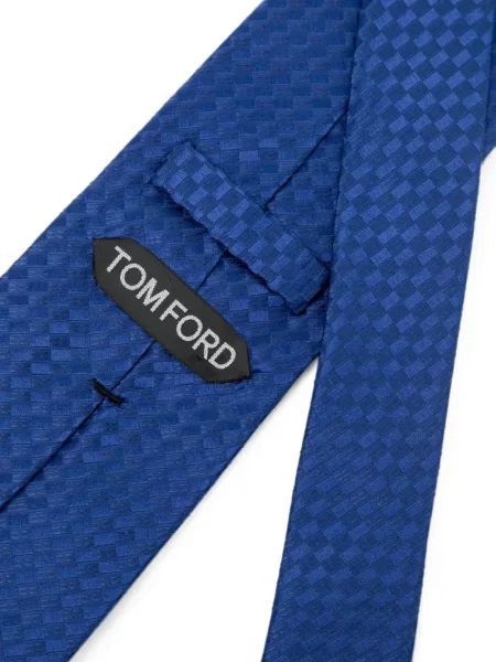 Cravată Tom Ford din satin albastru