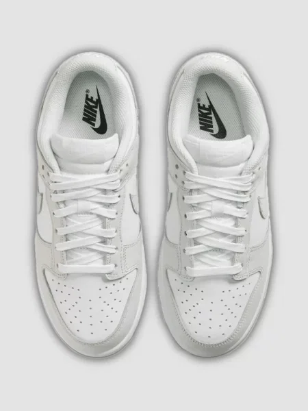 Кожаные повседневные кроссовки Nike Dunk серые