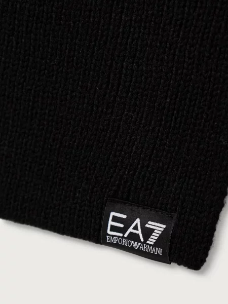 Fular Ea7 Emporio Armani de lână negru
