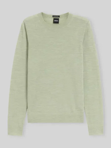 Sweter w kroju regular fit z czystej żywej wełny model Ferpina' Boss