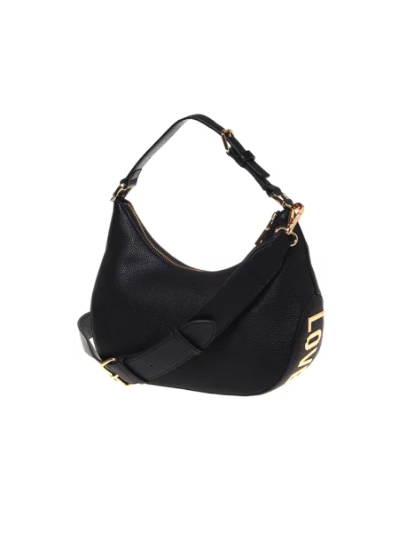 Kompaktowa torebka Love Moschino skórzana czarna