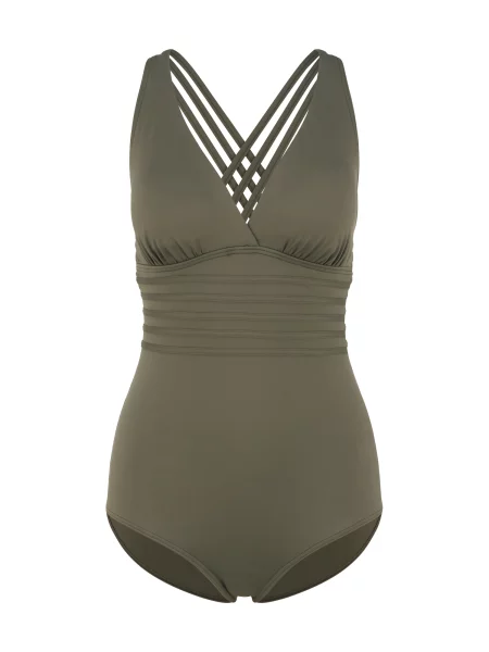 LASCANA Costum de baie întreg oliv