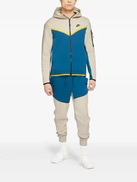 Pantaloni Nike din fleece alergare cu broderie negru