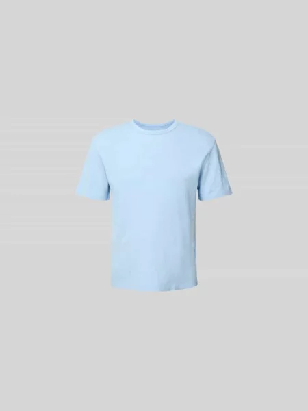 T-shirt z prążkowanym okrągłym dekoltem Officine Generale