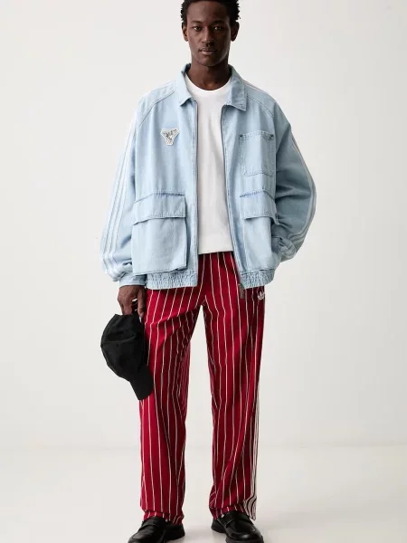 Adidas Originals teplákové nohavice pánske Firebird červená