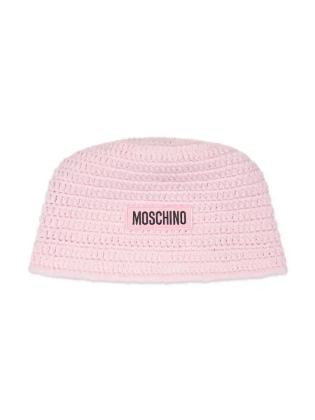 Czapka dziecięca Moschino różowa