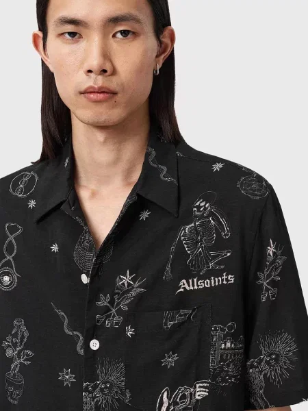 Сорочка з додаванням льону AllSaints TERRA